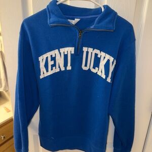 Blue Half-Zip Kentucky Wildcats Sweater